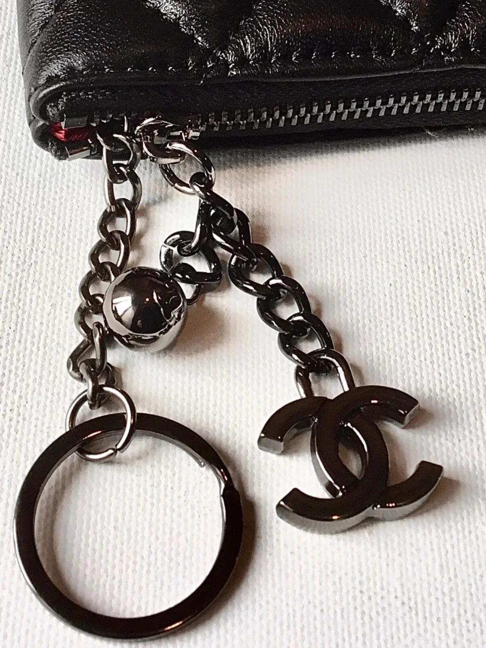 CHANEL LONG QULTED BLACK WALLET